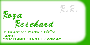 roza reichard business card